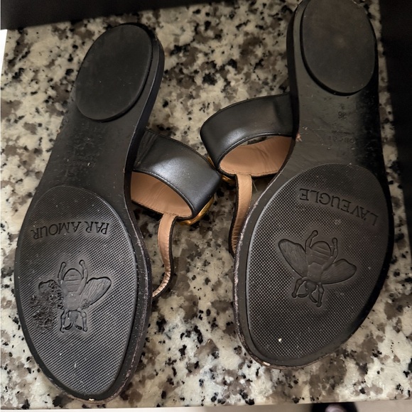 Gucci Flat Marmont Leather Thong - Picture 3 of 3